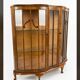 Art Deco display cabinet in walnut from the 1930s.