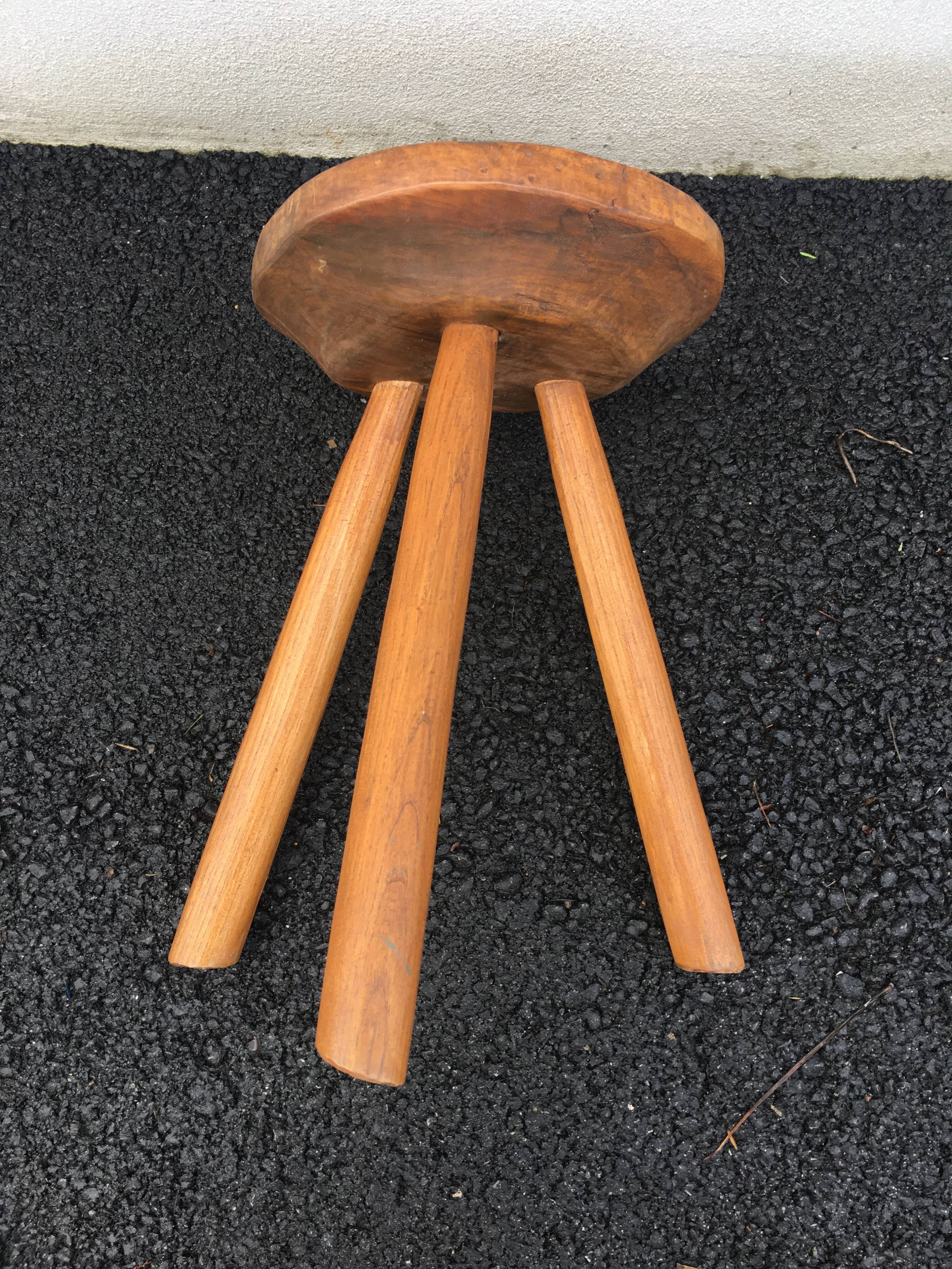 Brutalist tripod stool
