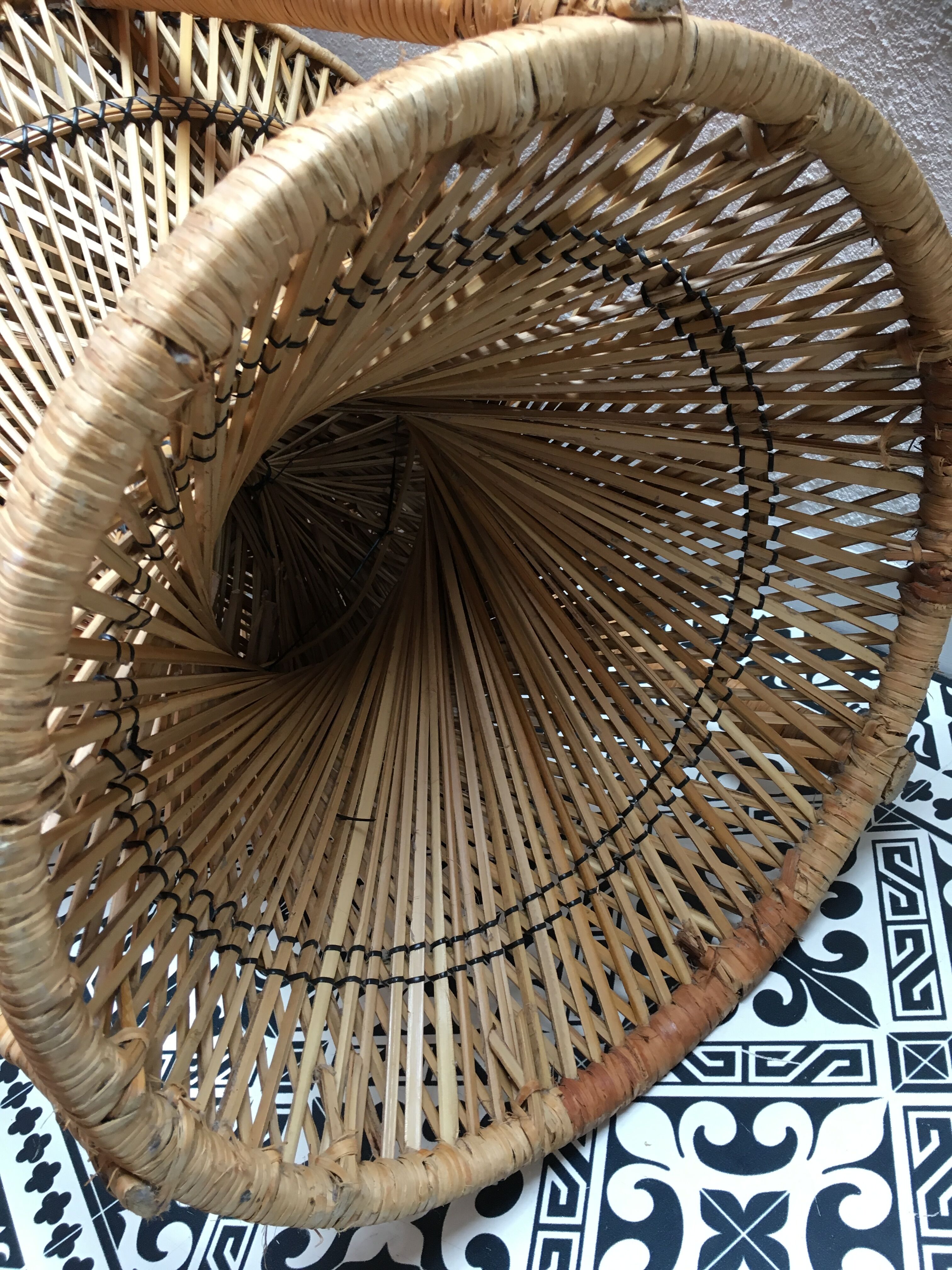 Armchair in rattan style emmanuelle