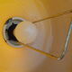 Suspension mounted downhill in orange, metal, glass - 60s
