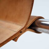Walter Anthonis sz14 t Spectrum brown hide leather lounge chair, 1971