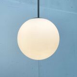 Suspended glass ball lamp by Peill & Putzler.