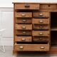 Old workshop furniture from 1930 in fir wood.