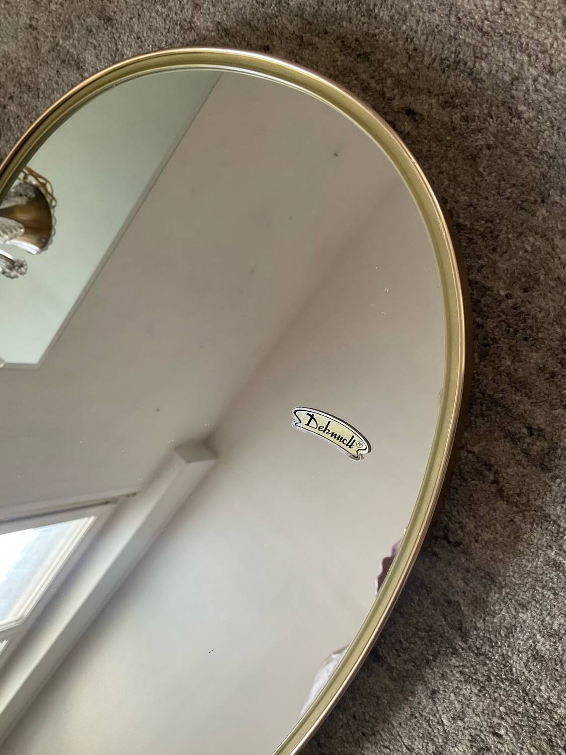 Pair of vintage free-form mirrors from the 60s and 70s