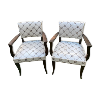 Paire de fauteuils bridge