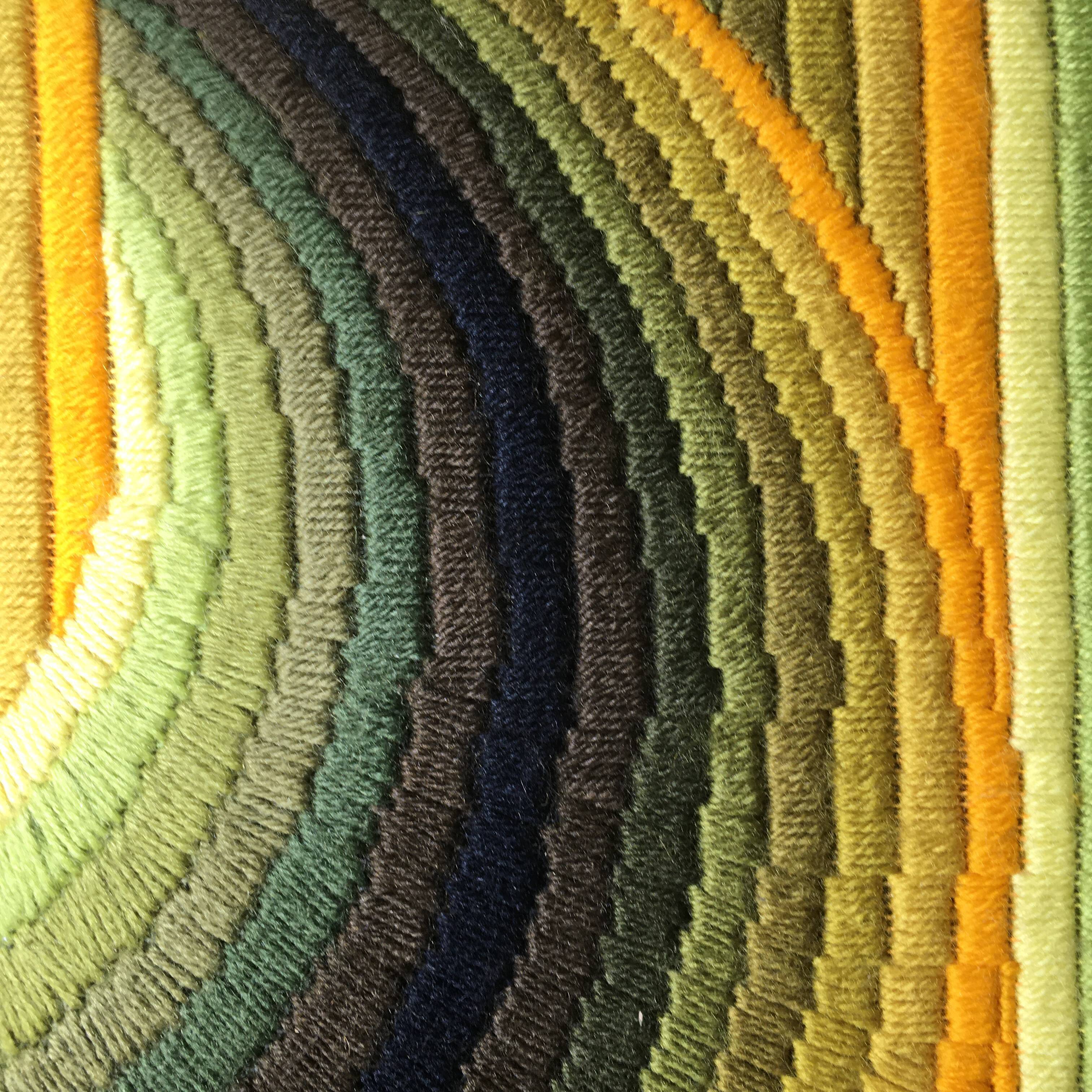 Kinetic vintage tapestry Patrice Allard pop art 1970