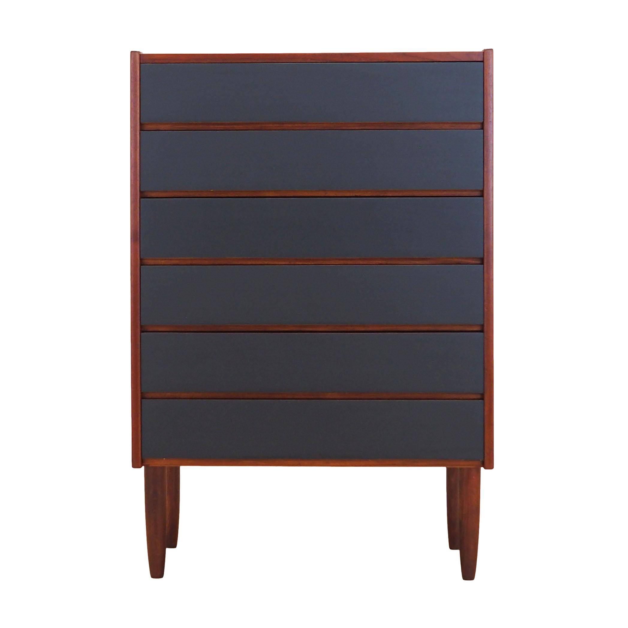 Teak chest of drawers, Danish design, 1970s, production: Denmark