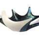 Very large Verceram iridescent ceramic bowl