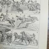 Lithograph on horse racing from 1928