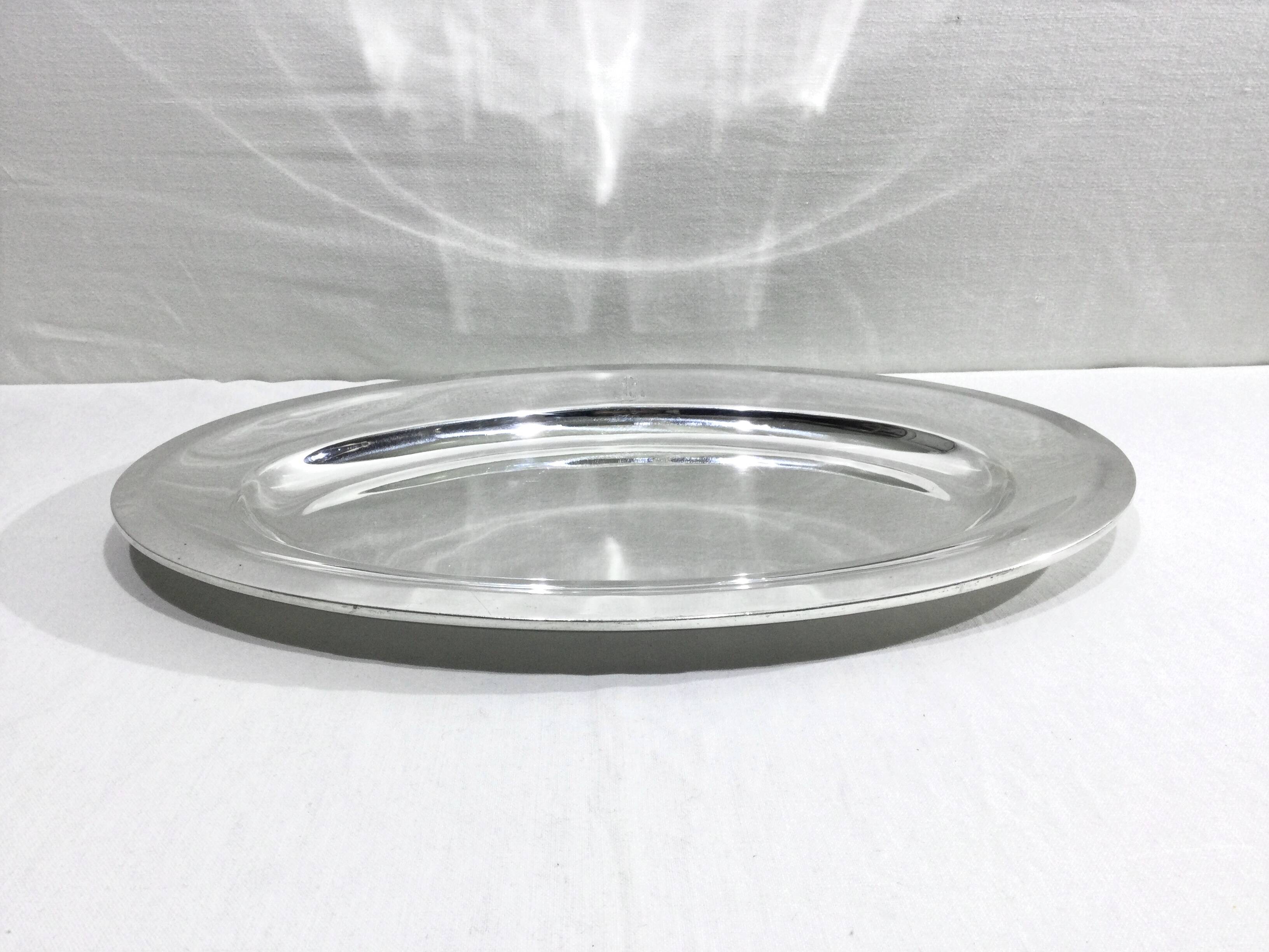 Soh - silver metal navy serving dish