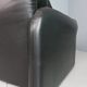 Vico Magistretti Maralunga Black Leather Lounge Chair for Cassina, 1980s