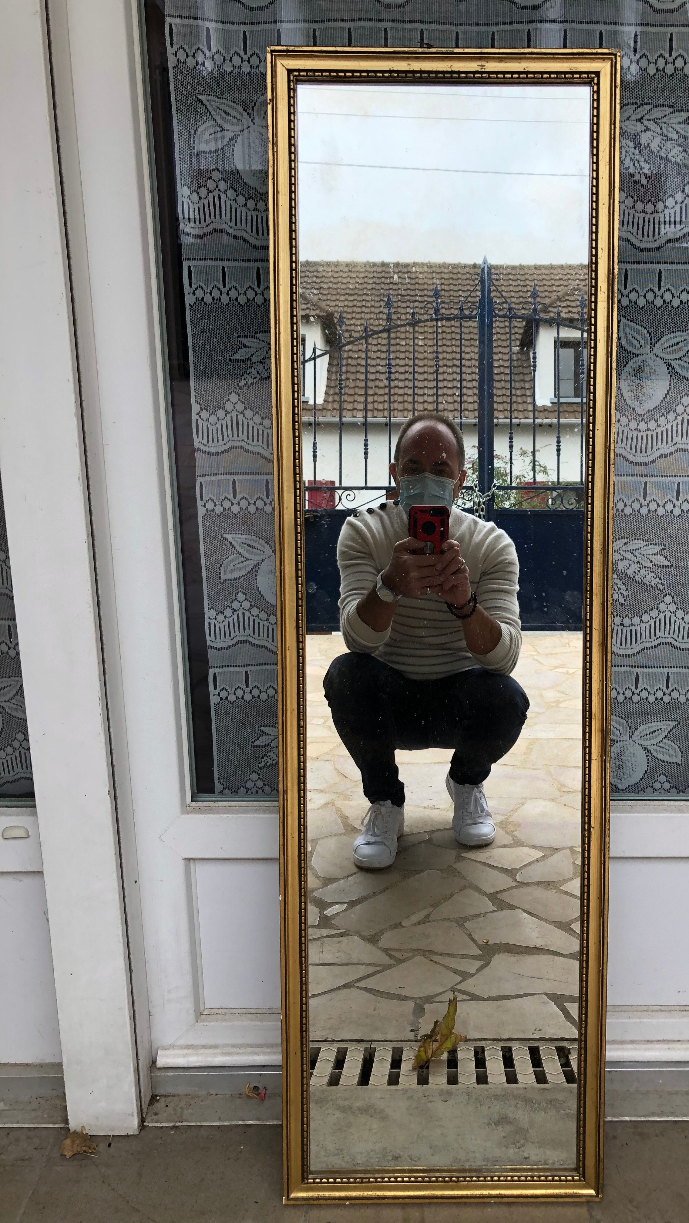 Miroir en bois doré