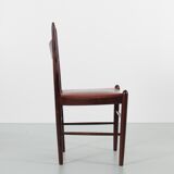 Suite of 4 Scandinavian chairs in Rio rosewood