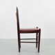 Suite de 4 chaises scandinaves en palissandre de Rio
