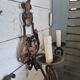 2 wrought iron sconces