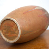 Vintage flamed stoneware vase, Denbac vase