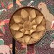 Large wooden wall light, Scandinavian design, 1950s.