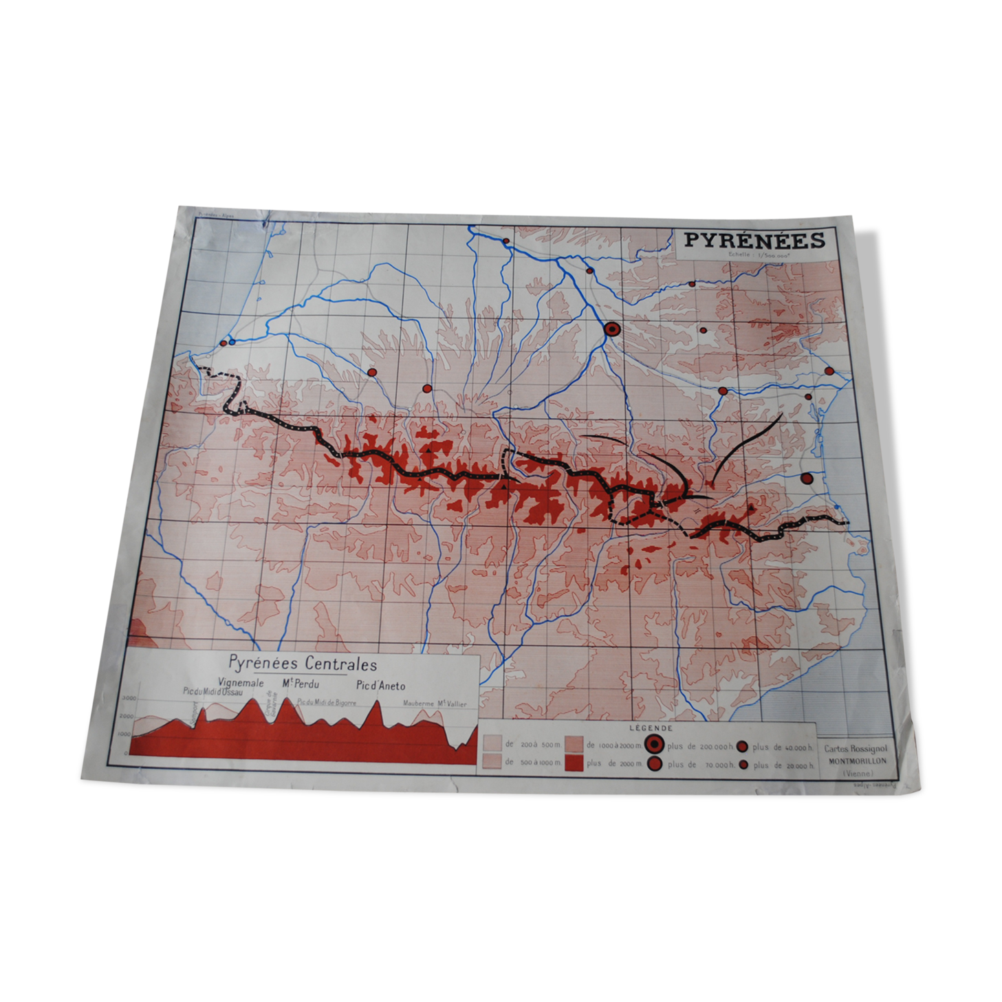 Carte scolaire Rossignol des Pyrénées et Alpes