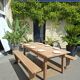 Table de ferme et ses 2 bancs