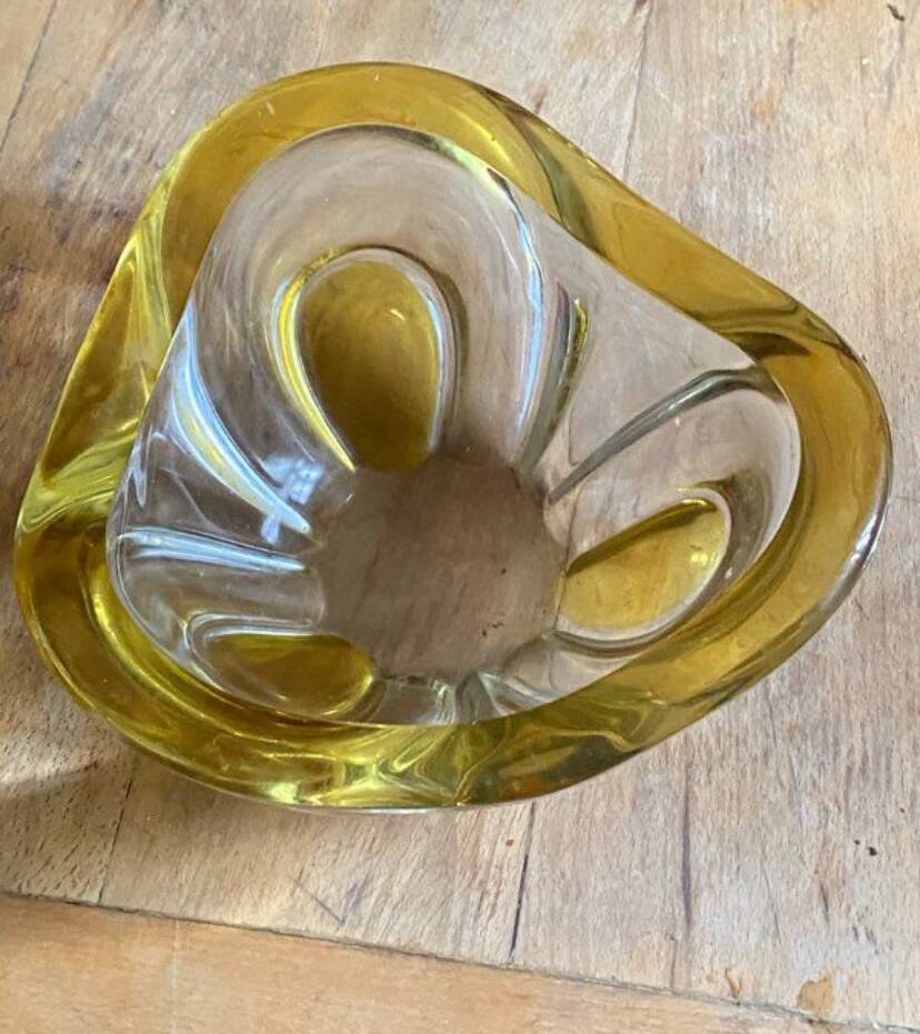 Vintage Murano glass fruit bowl from the 60s
