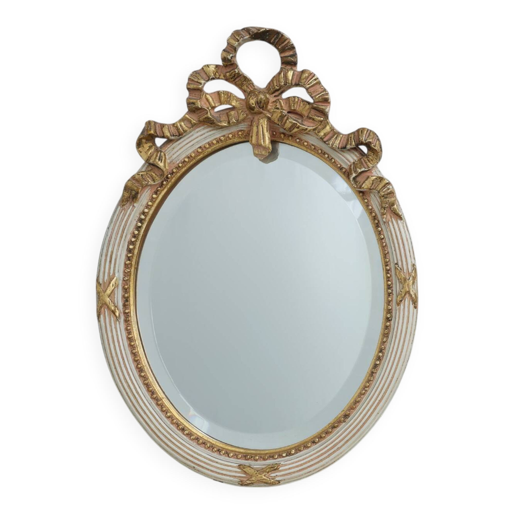 20th Century Louis XVI Baroque Style Mirror in Carved Wood, France