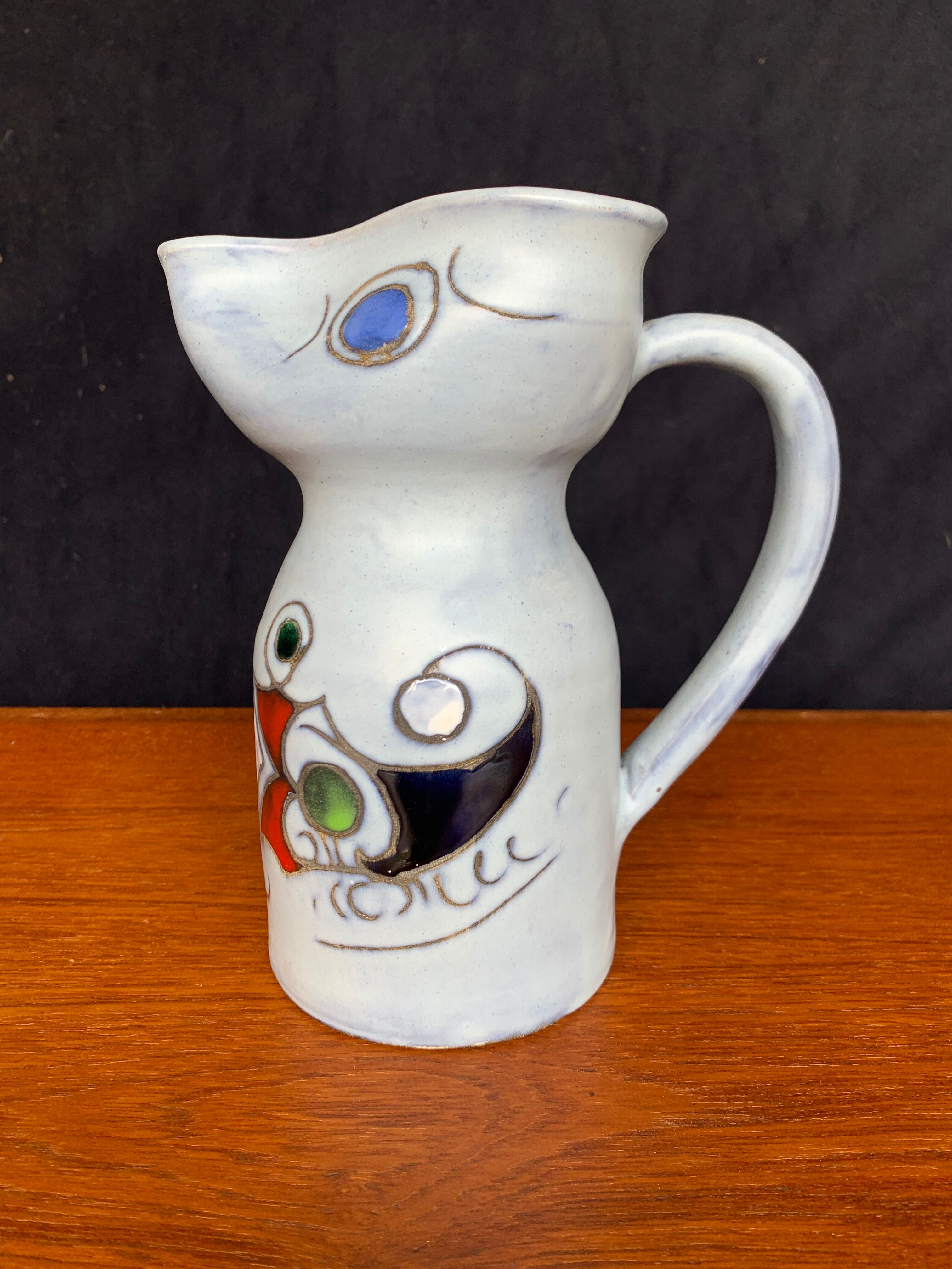 Valauris ceramic pitcher by Marie Christine Trienen