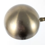 Lampadaire vintage Hustadt à 2 têtes flexibles, laiton mat