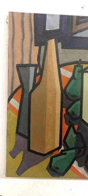 Nature morte à l'huile par Franco Prayer (1924) 60x50 cm