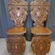 Pair of 19th century walnut stepladder chairs