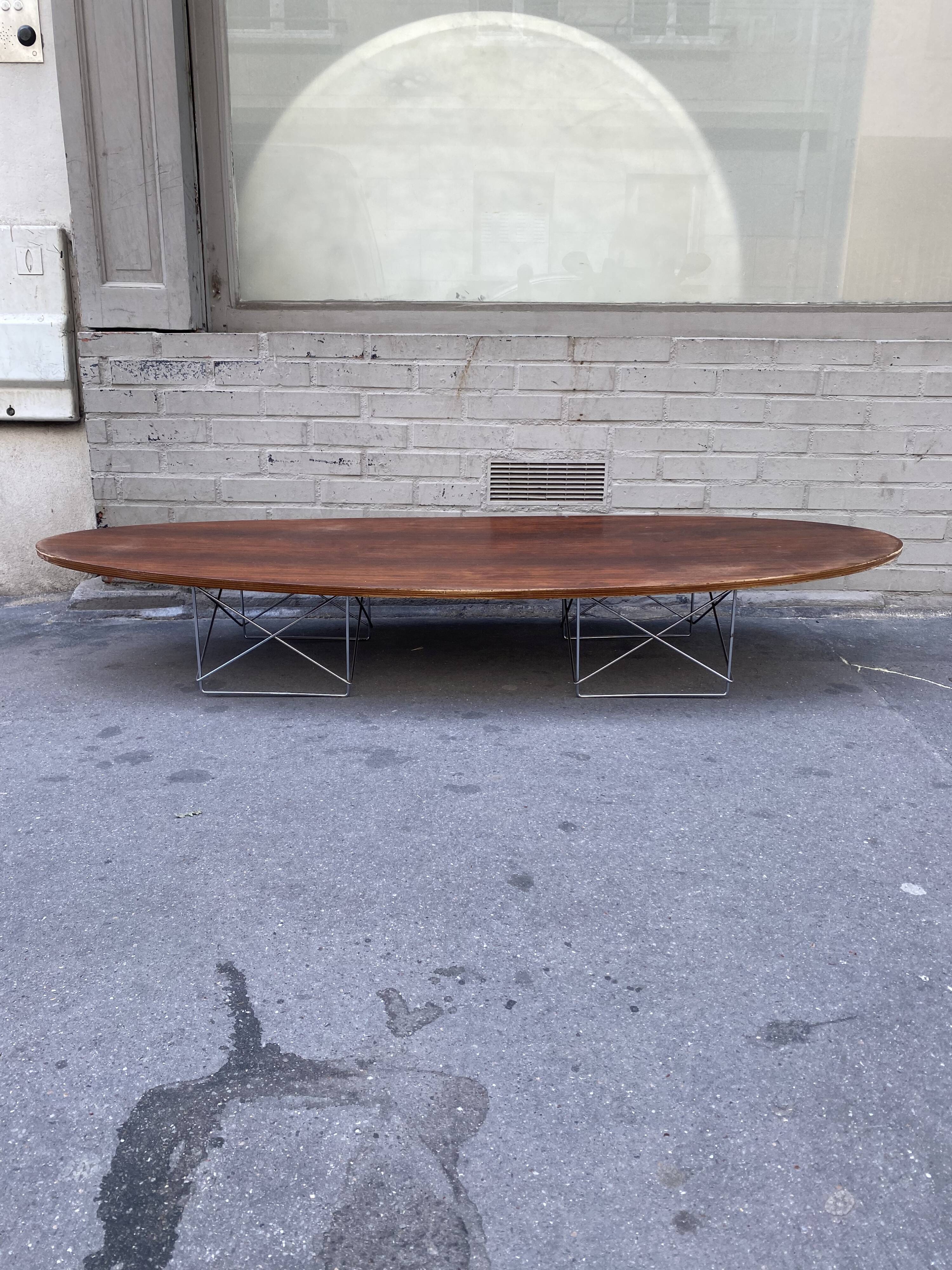 Coffee table Charles and Ray Eames Rosewood Herman Miller Interform 1960