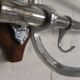 Chrome plated Art Deco wall coat rack with 6 hooks, 1930s