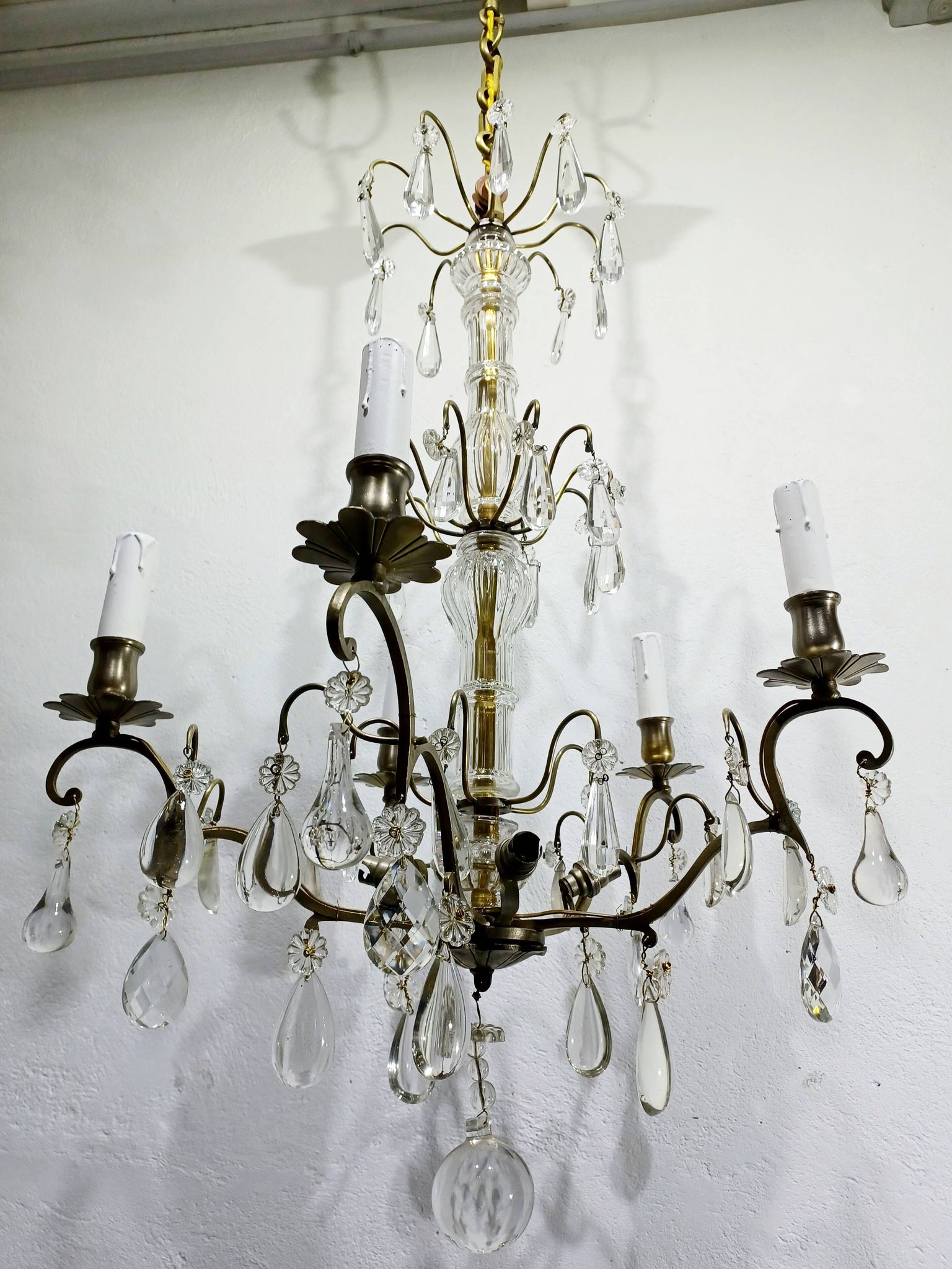 Lustre 5 lumières cristal