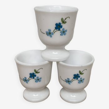 Set of 3 Arcopal Veronica egg cups