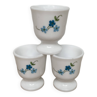 Set of 3 Arcopal Veronica egg cups