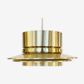Golden pendant light by Carl Thore for Granhaga Metall. Sweden 1970s