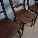 Antique Oxford Windsor chairs, 1850s set of 5
