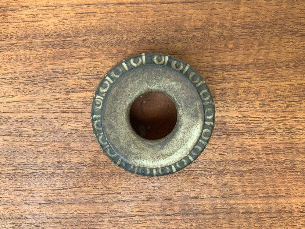 Brutalist mid-century studio pottery vase by Johannes Lessmann for Keramische Werkstatt Margaretenhöhe, Essen.