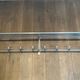 Large Aluminium Wall Coat Rack with Ten Hooks and Luggage Rack