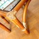 Rattan and smoked glass coffee table set