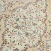 Light Yellow & Brown Turkish Rug, 114x204Cm