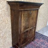 old secretary, Restoration era, lock and clover key, nineteenth century