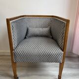 Art Deco Style Barrel Armchair