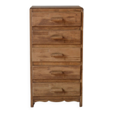 Oak chest of drawers