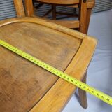 Ensemble de trois chaises bistrot vintage "Luterma", années 40/50