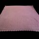 Vintage mauve lilac crocheted bedspread