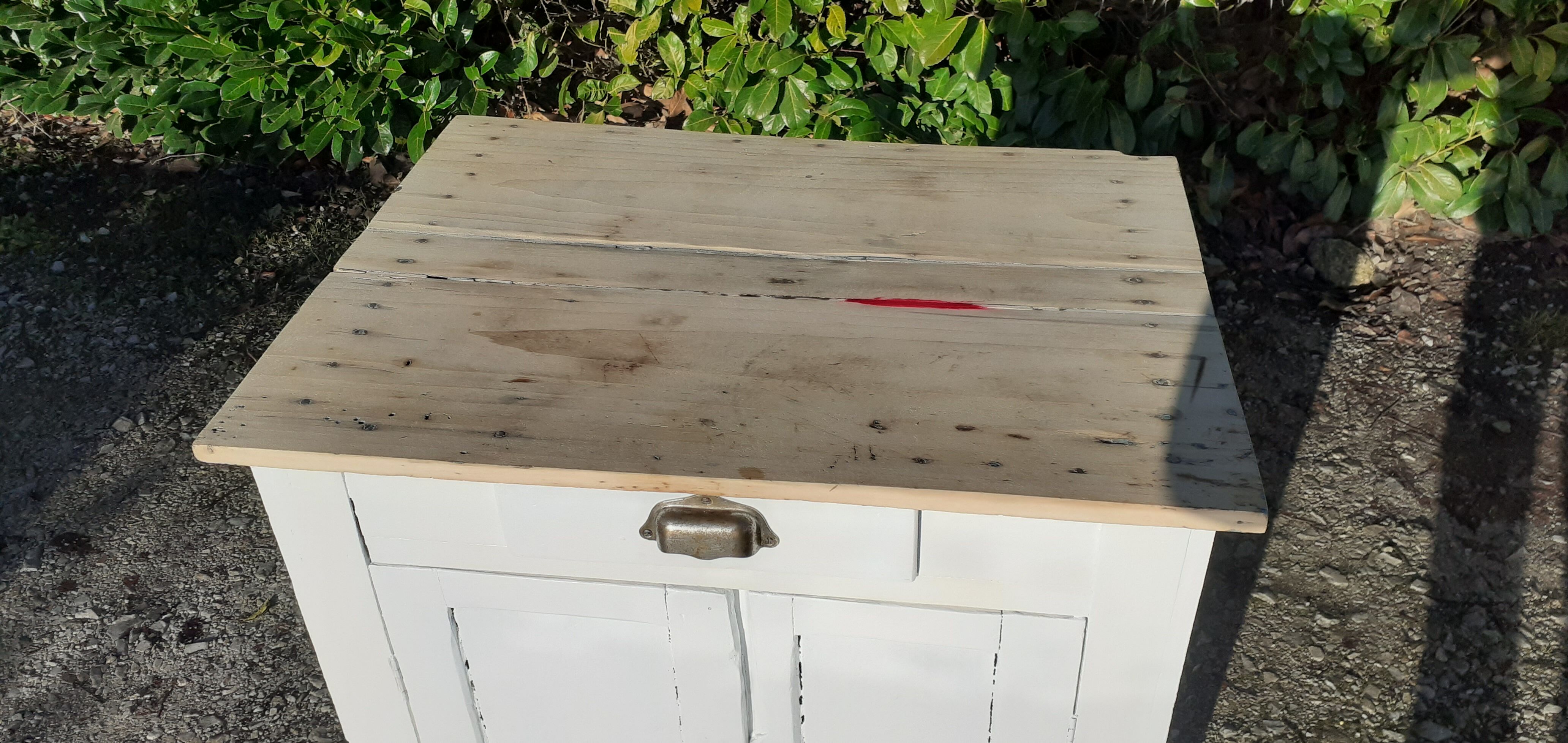 2-door Parisian buffet 1 white drawer