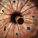 1970s metal chandelier Hans Kogl leaf patterns