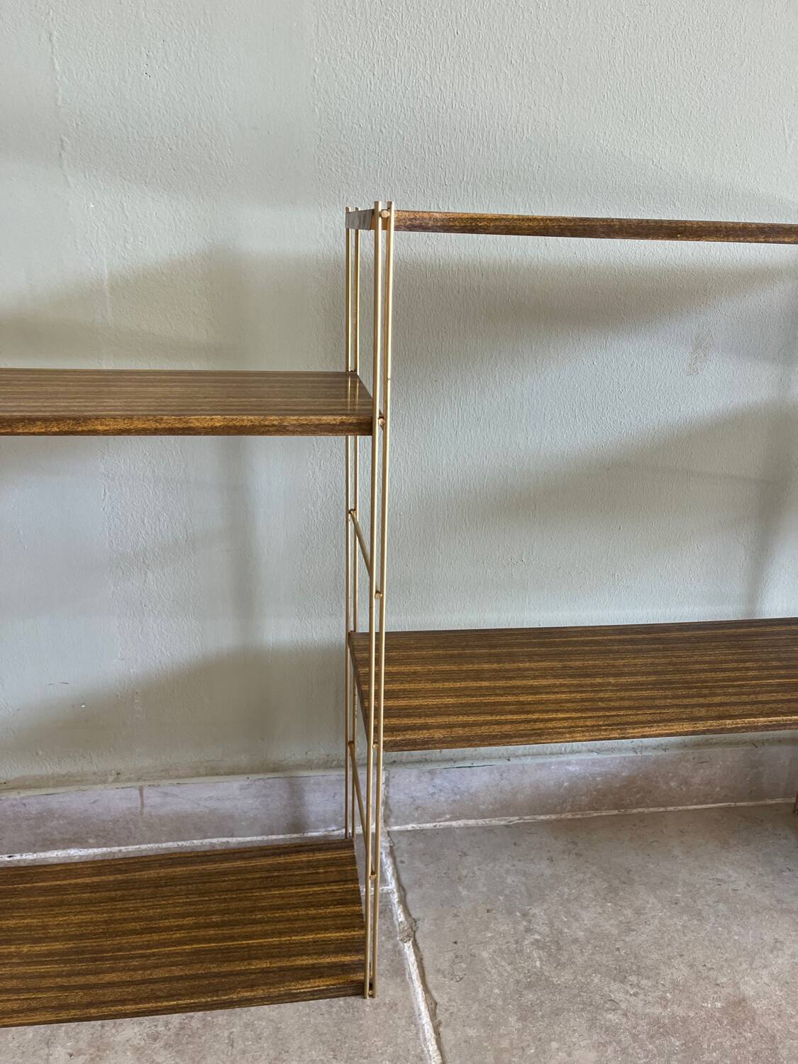 Modular metal shelves from the 1960s