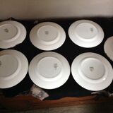 Series of 7 vintage dessert plates