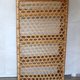 Rattan shelf